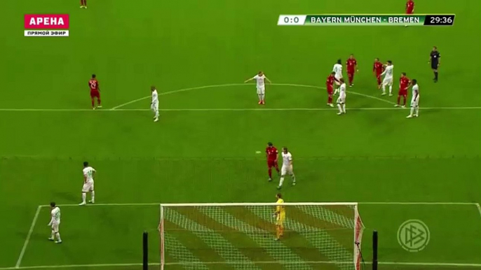 Tomas Muller Goal Bayern Munich 1-0 Werder Bremen 19.04.2016