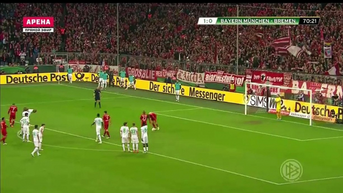 2-0 Thomas Muller Penalty Goal Bayern Munich 2-0 Werder Bremen 19.04.2016