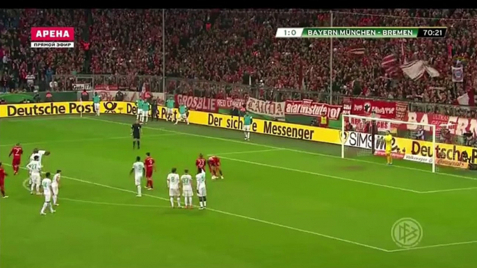 2-0 Thomas Muller Penalty Goal Bayern Munich 2-0 Werder Bremen 19.04.2016