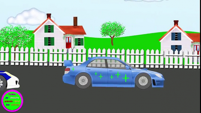 Voiture de Police 6. Des voitures. De droles de dessins animes pour les enfants  Dessins Animés Pour Enfants