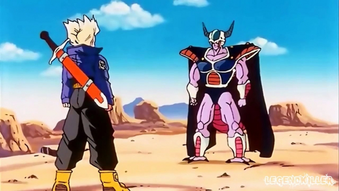 DBZ Uncut: SSJ Trunks Kills King Cold (1080p HD)