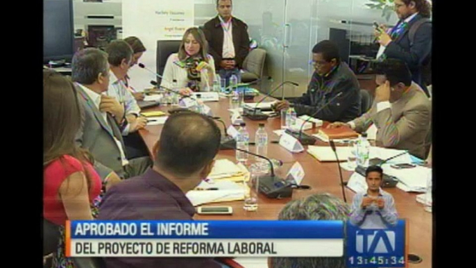 Aprueban informe del proyecto de reforma laboral