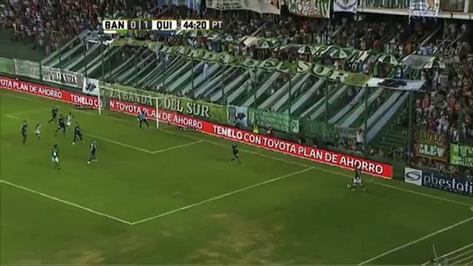 Erviti estuvo cerca. Banfield 0 - Quilmes 1. Fecha 3. Primera División 2016.