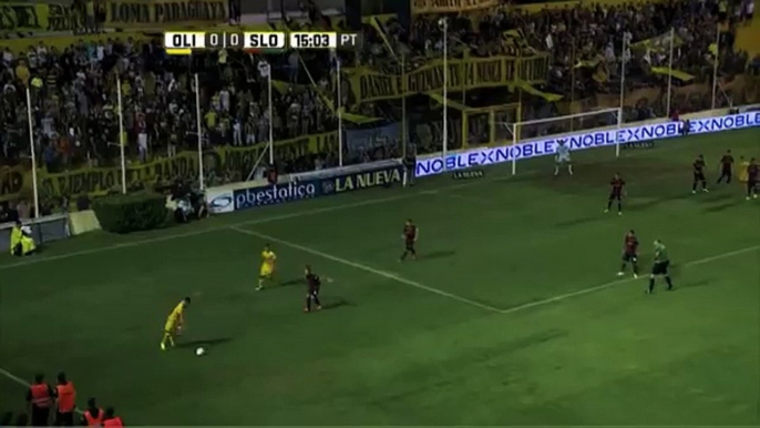 Lo tuvo el local. Olimpo 0 - San Lorenzo 0. Fecha 3. Primera División 2015.