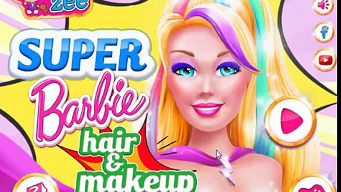 Super Barbie Hair and Makeup - Barbie Super Games for Kids - Cartoons for Kids - Games for children