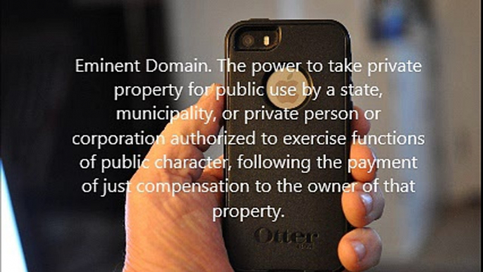 FBI    Use  Eminent Domain. The power to take private property for public use  against Apple Computer