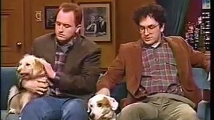 A very, very young Louis CK on Conan in 1993 - with Robert Smigel and a couple of dogs - in a weird, weird sketch.