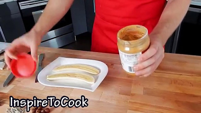 How To Make BANANA BOAT - $1 Healthy Vegan Breakfast - Inspire To Cook