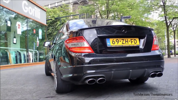 Mercedes Benz C63 AMG CRAZY Revs, Accelerations & SOUNDS!