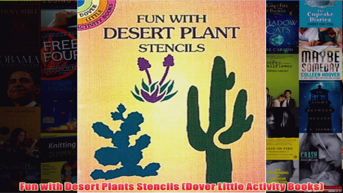 Download PDF  Fun with Desert Plants Stencils Dover Little Activity Books FULL FREE