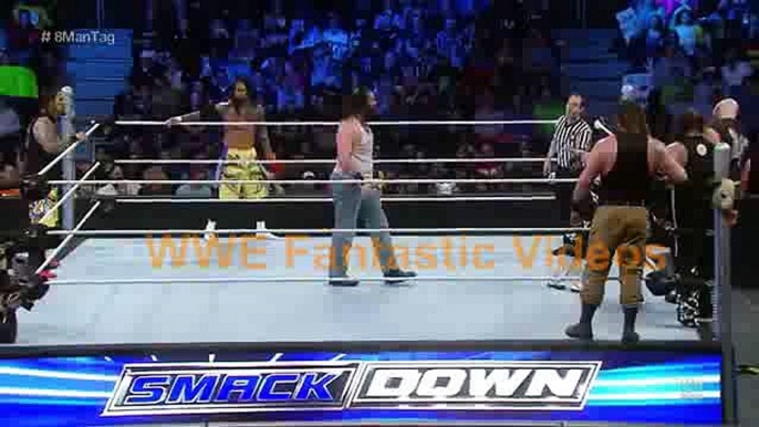 Dean Ambrose The Usos Dolph Ziggler vs The Wyatt Family SmackDown March-10 216