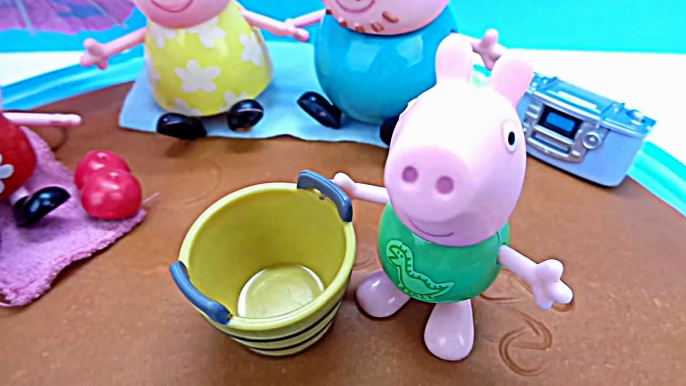 Peppa Pig Play Doh Holiday Toy English episode At The Beach CottonCandyCorner