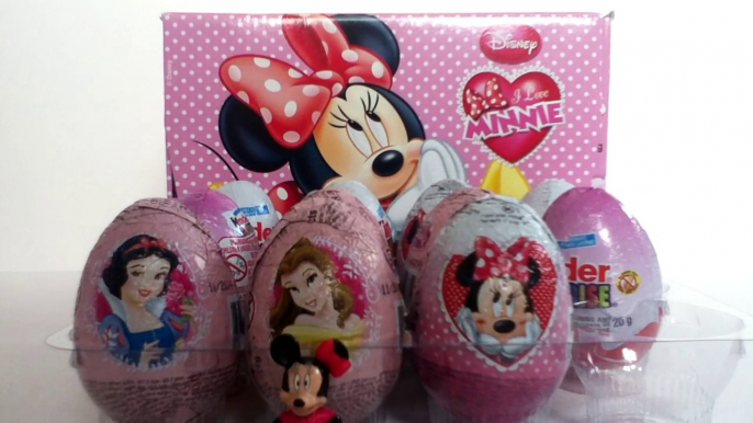 Minnie Mouse and Princess Aurora Disney Surprise Eggs