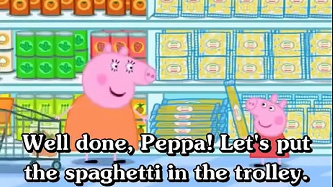 Learn english through cartoon | Peppa Pig with english subtitles | Episode 72: Shopping