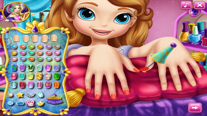 [Lets Play Baby Games] Disney Princess Sofia the First Game - Sofia the First Nail Spa