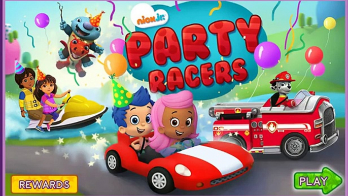 Dora and Friends NICKJR Party Racers PAW Patrol Bubble guppies Dora the Explorer 3d Game 4kids