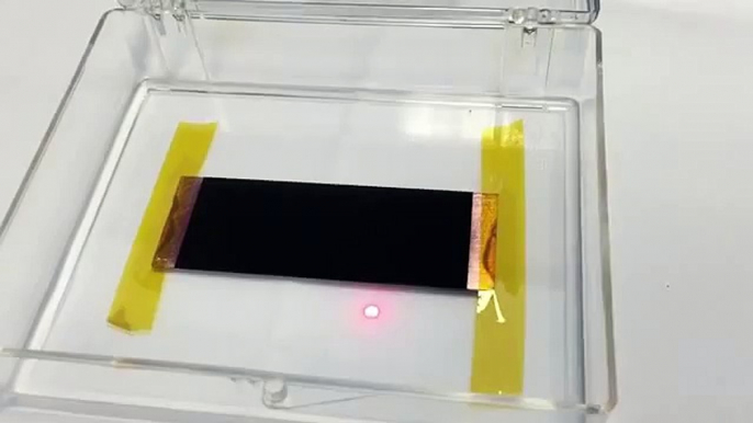 The world blackest material Watch man made substance swallow LASER as scientists plot its