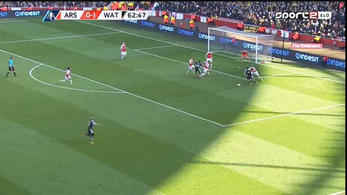 Adlene Guedioura Goal HD - Arsenal 0-2 Watford - 13-03-2016 FA Cup