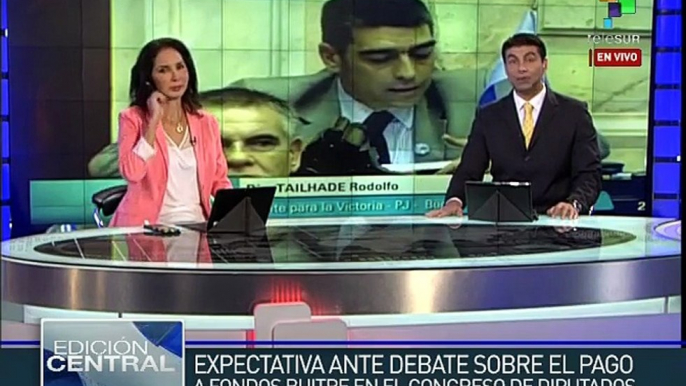 Congreso argentino debate proyecto para pagar a los fondos buitre