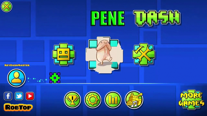 Geometry Dash: Pene Dash Texture Pack Preview.