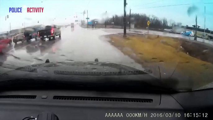 Caught on camera- Driver escapes car seconds before it is wiped out by freight train