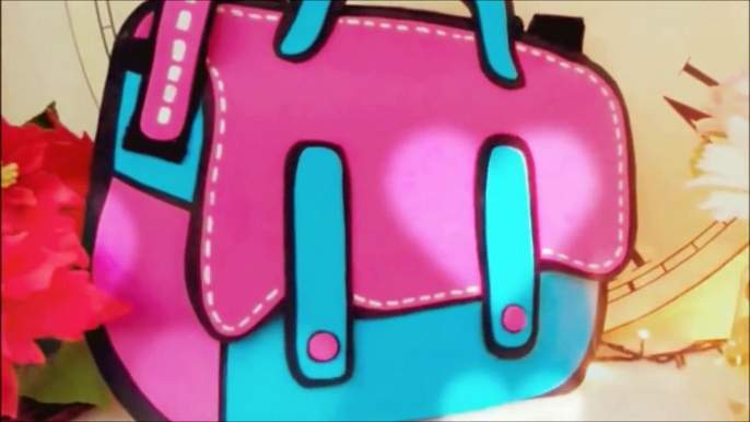DIY crafts easy 2d cartoon bag handmade- tutorial - youtube - Isa ❤️