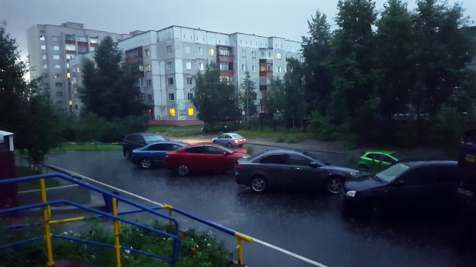 Ливень в Сургуте 31-07-2015