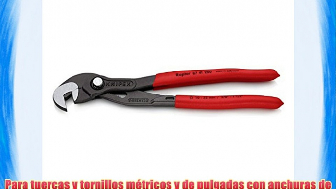 Knipex 87 41 250 - Llave múltiple ajustable atramentado (recubiertos de plástico antideslizante