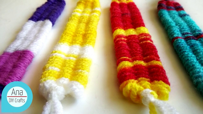 Straw Weaving wool Bracelets - Ana - DIY Crafts