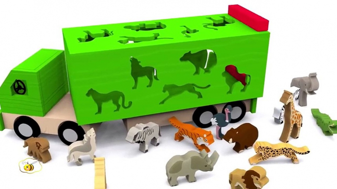 Apprendre les animaux sauvages en français. Vidéos éducatives dessins animés pour bébé. Learn French