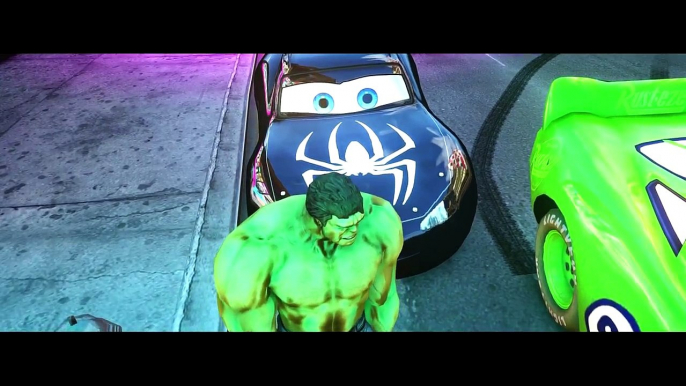 HULK CARS SMASH PARTY! Custom Green Lightning McQueen CARS!! + Finger Family Songs Nursery Rhymes