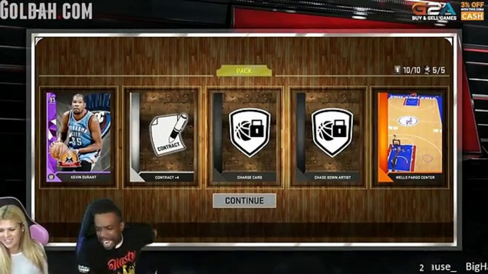 THE BEST FUNNY OF 2016 OMFG! HOW I PULLED 2 AMETHYST PULLS! NBA 2k16 MyTeam Pack Opening!