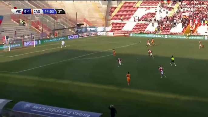 0-2 Federico Melchiorri Goal Italy  Serie B - 19.03.2016, Vicenza Calcio 0-2 Cagliari Calcio