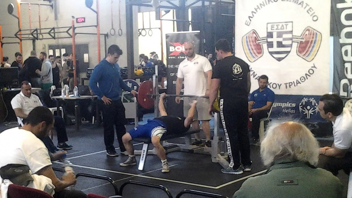 Hellenic Challenge II, 2nd attempt Bench 107,5kg, Open -75kg