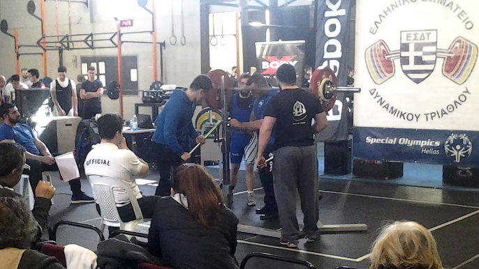 Hellenic Challenge II, 3RD attempt squat 140kg, Open -75kg