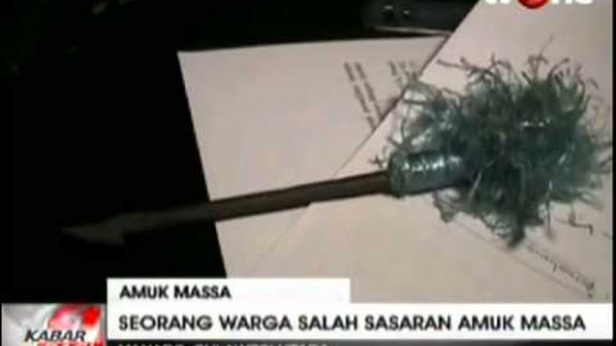 Seorang Pemuda Jadi Korban Salah Sasaran Amuk Massa