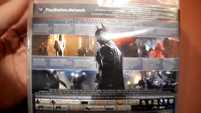 Unboxing Batman Arkham Origins Sony Playstation 3 PS3 WB Games Montreal Interactive Entert