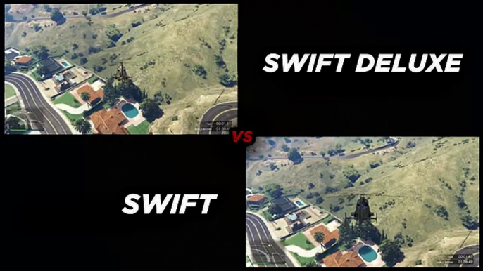 Swift vs Swift Deluxe Gold Chopper (GTA5 Online Ill-Gotten Gains Part 1 Update)