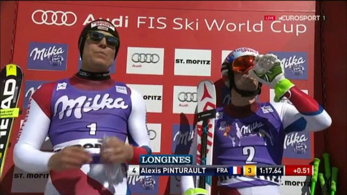 Alpine Skiing 2015-16 World Cup Men's SuperG St. Moritz Finals 17.03.2016