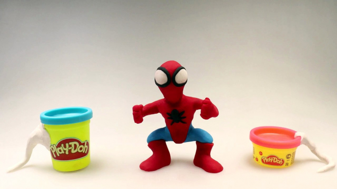 Spiderman stop motion Movie Clips * Marvel Play-Doh Superheroes * DCTC