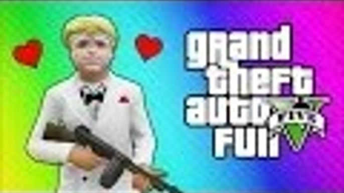 GTA 5 Funny Moments- Valentines Day Massacre DLC! (GTA V Online)