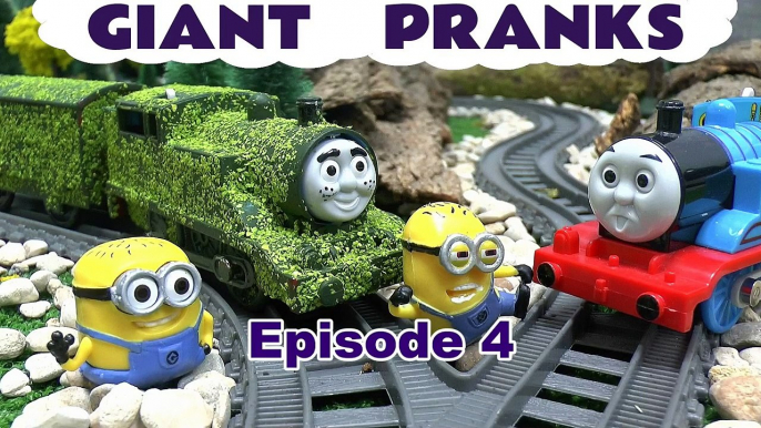 Thomas & Friends Minions Funny Pranks Peppa Pig Tom Moss Toy Train Play Doh Surprise Eggs