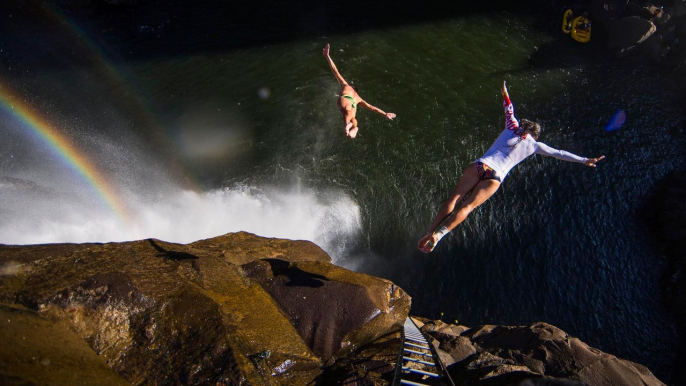 Cliff Diving Victoria Falls, The World’s Largest Waterfall