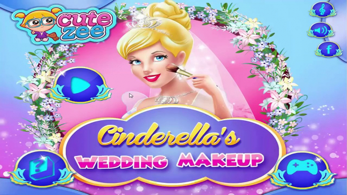 Cinderellas Wedding Makeup - Disney Princess Cinderella Games for Kids