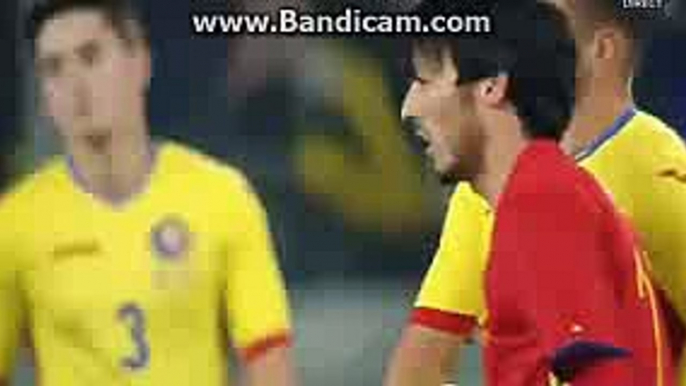 Spain 1st BIG CHANCE - Romania vs Spain - 27.03.2016