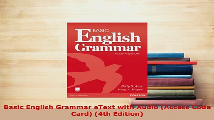 PDF  Basic English Grammar eText with Audio Access Code Card 4th Edition PDF Book Free