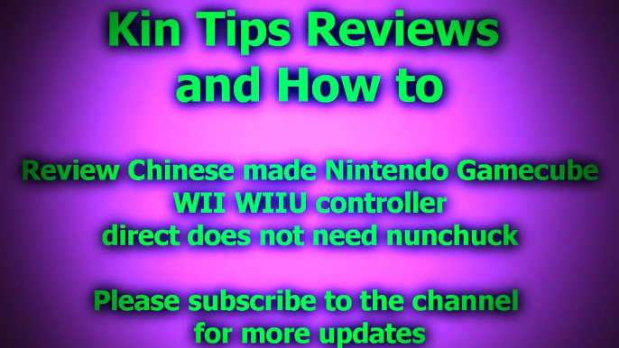 Review Chinese China made Nintendo Gamecube WII WIIU controller direct does not need nunch