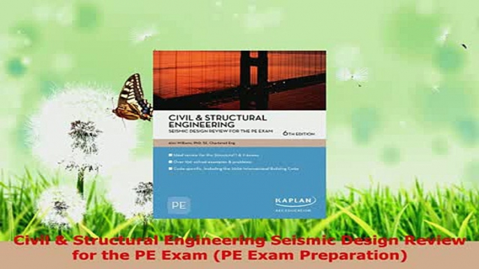 Download  Civil  Structural Engineering Seismic Design Review for the PE Exam PE Exam Preparation PDF Full Ebook