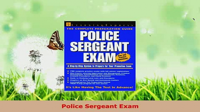 Download  Police Sergeant Exam PDF Full Ebook