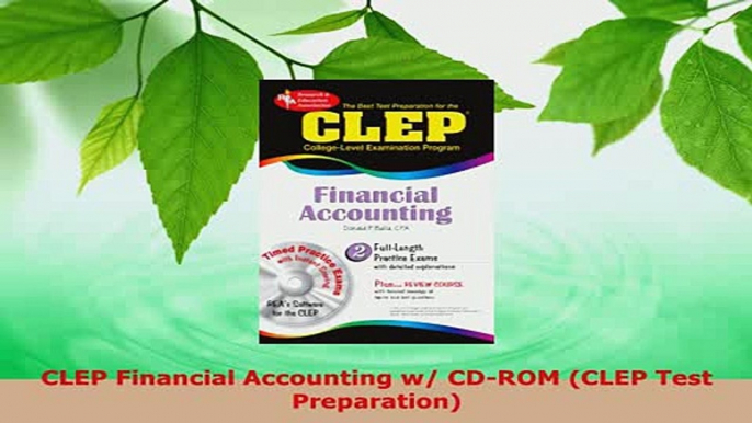 Download  CLEP Financial Accounting w CDROM CLEP Test Preparation Read Full Ebook